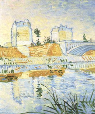 Vincent Van Gogh The Seine with the Pont de Clichy (nn04) oil painting picture